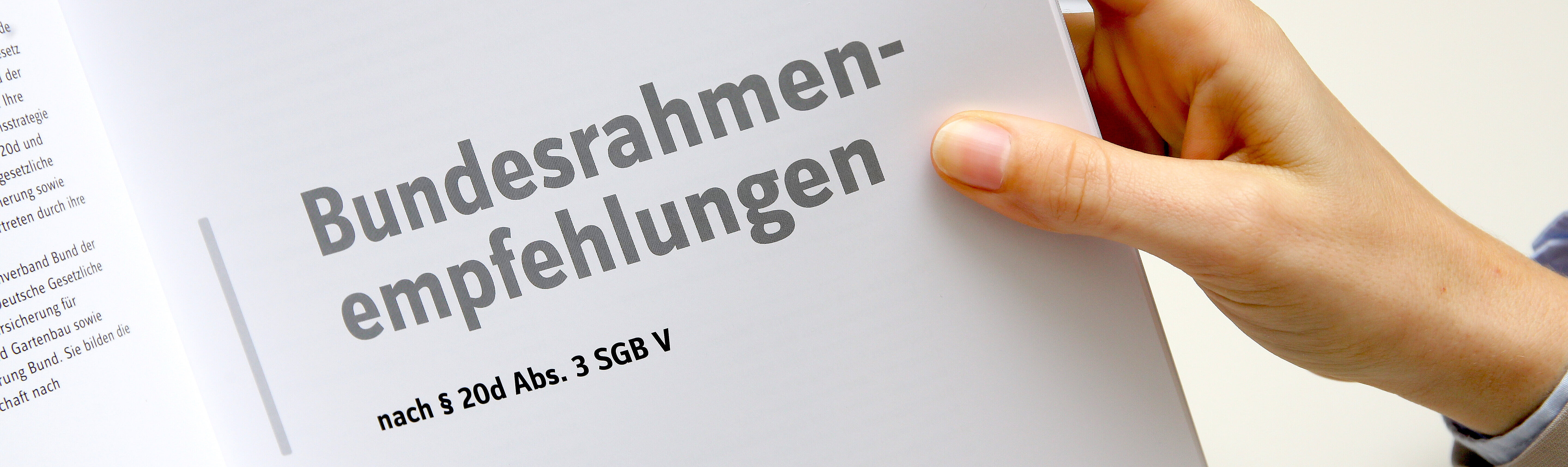 Bundesrahmenempfehlung - Ansicht eines Exemplares Bundesrahmenempfehlung - Ansicht eines Exemplares